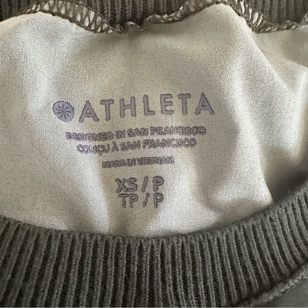 Athleta Rincon Printed Dress,Voyage Voyage Eucalyptus Olive XS - Picture 5 of 9